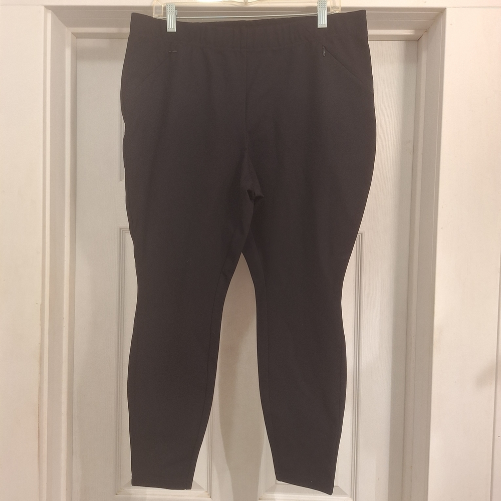 J. Jill Black Ponte Leggings Women's Pants Size Large Petite